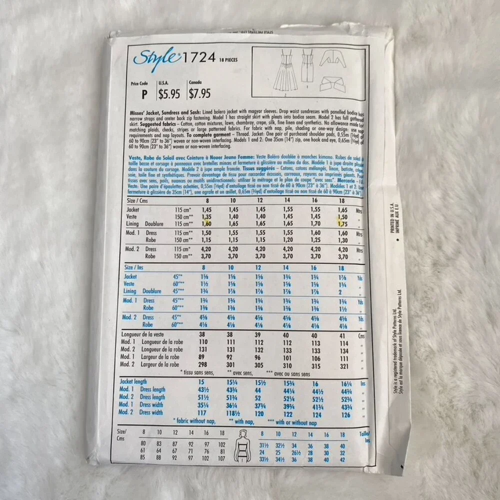 Style Sewing Pattern - Picture 2 of 2